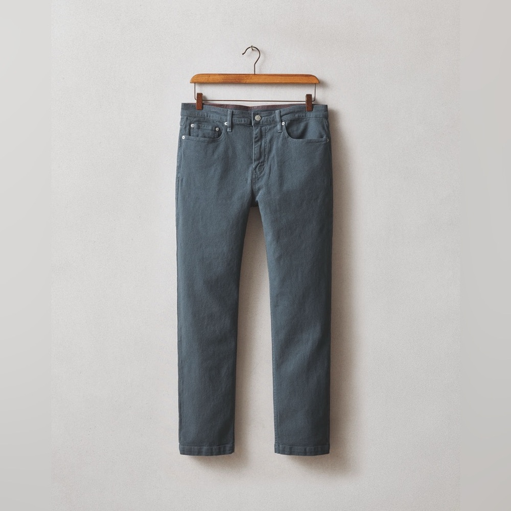 NWOT American Giant Men's Roughneck Pant Straight Vintage Indigo 32 x 30 Casual - Picture 2 of 13
